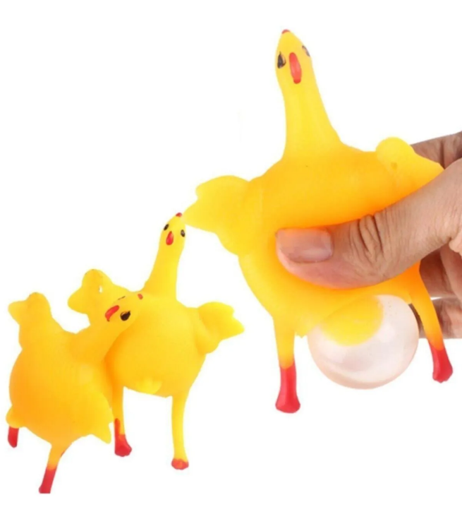 3 Adet Yumurtlayan Çılgın Tavuk Eğlenceli Anahtarlık Hediyelik Aksesuar