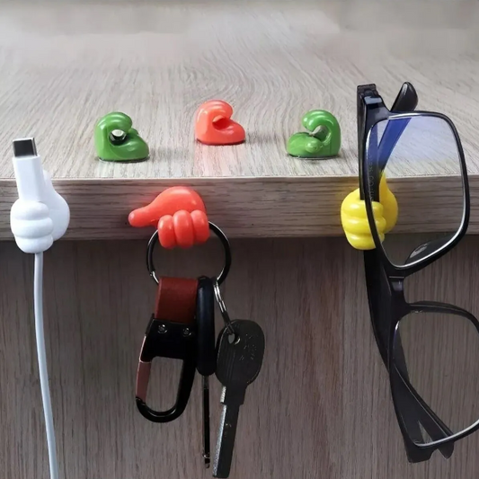 Yapışkanlı Baş Parmak Kablo Düzenleyici 10 adet Kablo Tutucu Diş Fırçası Anahtarlık Havlu Askısı