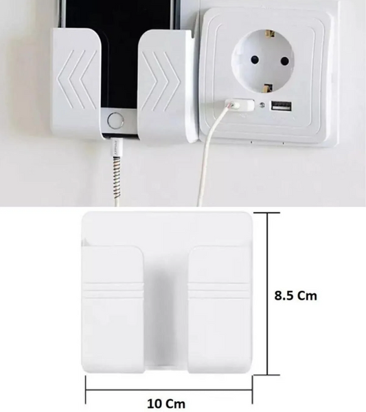 2 Adet Yapıştırmalı Telefon Kumanda Tutucu Mobil Şarj Priz Askısı Ve Telefon Standı
