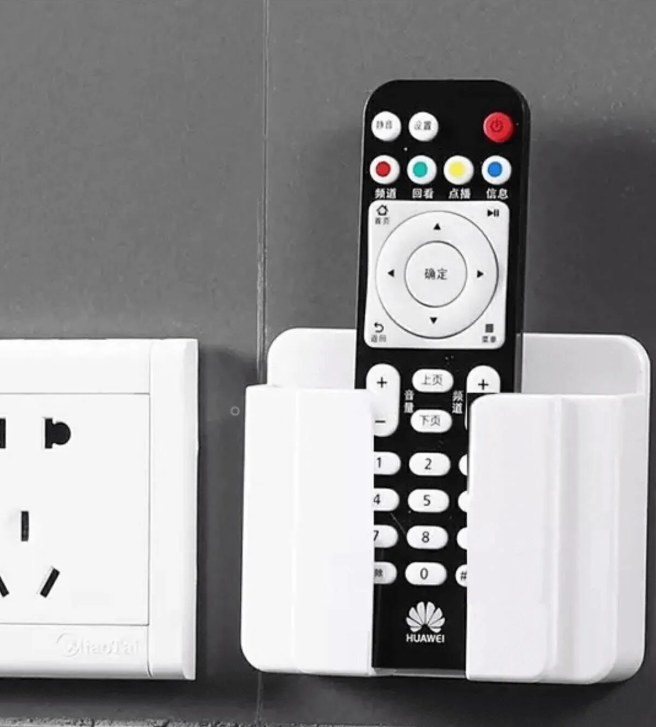 Yapıştırmalı Telefon Kumanda Tutucu Mobil Şarj Priz Askısı Ve Telefon Standı