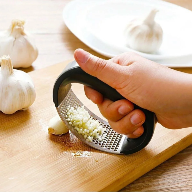 Paslanmaz Çelik Ergonomik Sarımsak Ezme Aleti, Pratik Mutfak Aleti