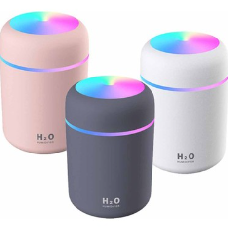 300 ml Araç İçi USB Kablolu Led Işıklı Oto Kokusu Hava Nemlendirici, Araba İçi Taşınabilir Nemlendirici