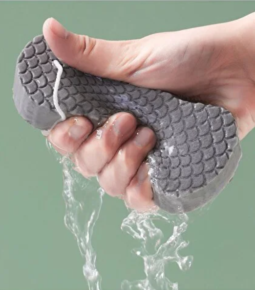 4 Adet Banyo Vücut Duş Süngeri, Vücut Ölü Deri Sökücü Vücut Masaj Peeling Fırçası Süngeri