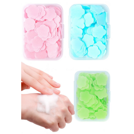 Kağıt Sabun 7 Adet Set Taşınabilir Kolay Kullanım