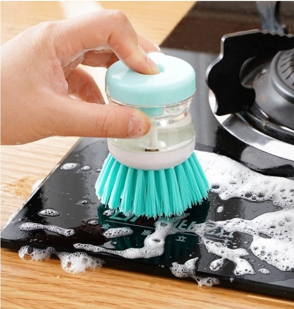 Deterjan Hazneli Pratik Bulaşık & Temizlik Fırçası