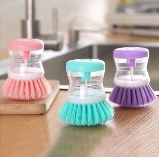 Deterjan Hazneli Pratik Bulaşık & Temizlik Fırçası