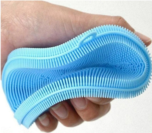Slikon Tükenmeyen Bulaşık Süngeri Fırçası, Daire Yuvarlak Model